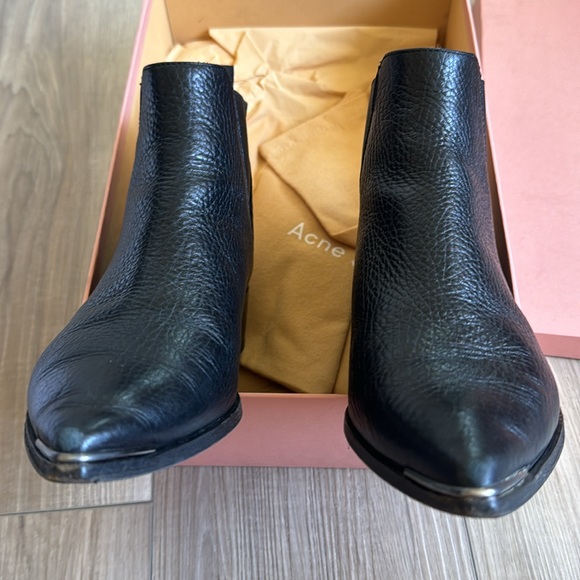 Authentic Acne studios Jensen, grain, leather pointed toe boot - Picture 3 of 12